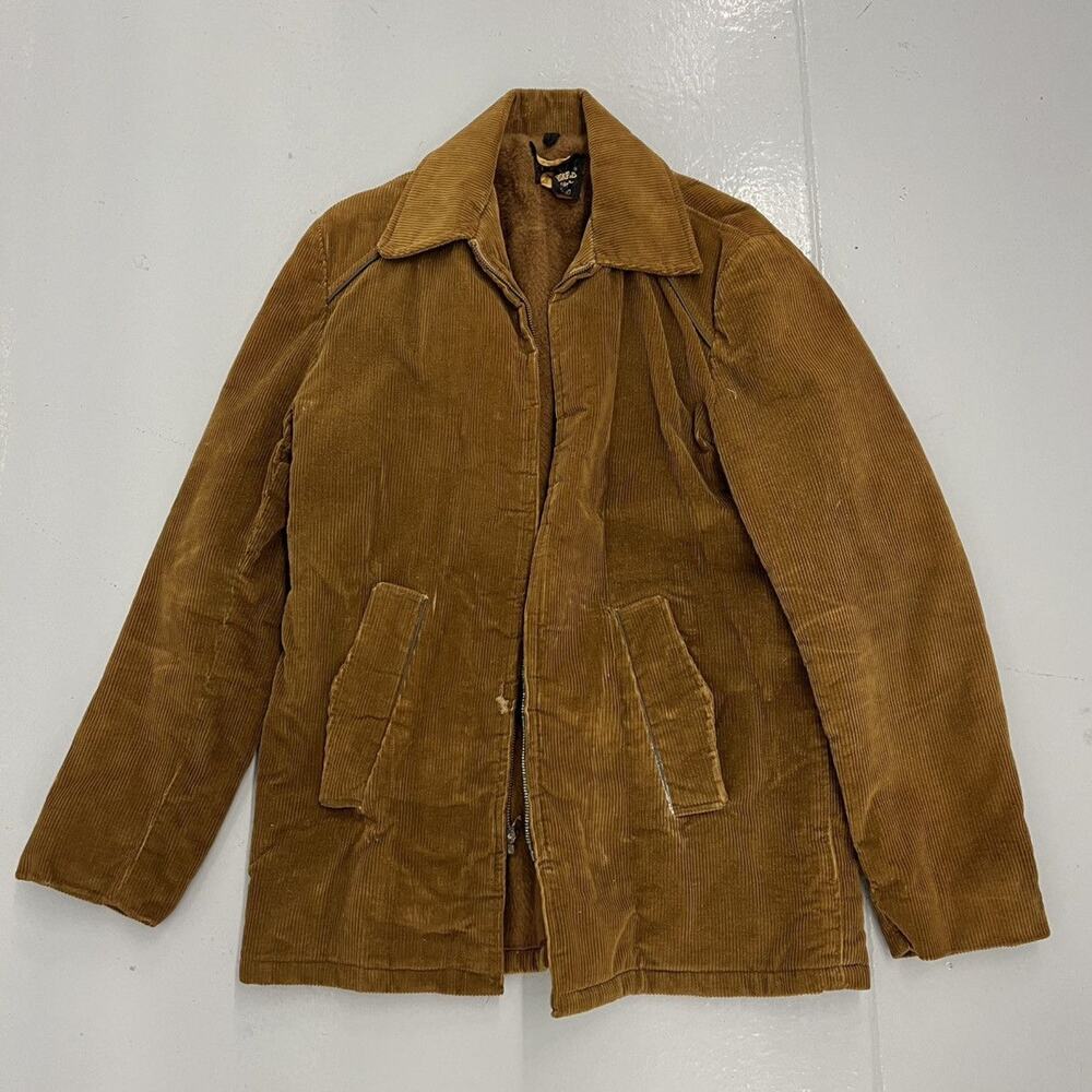 Vintage 60s Wetherfield Brown Western Corduroy Jacket